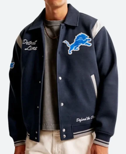 Flavor Flav Detroit Lions Varsity Bomber Jacket