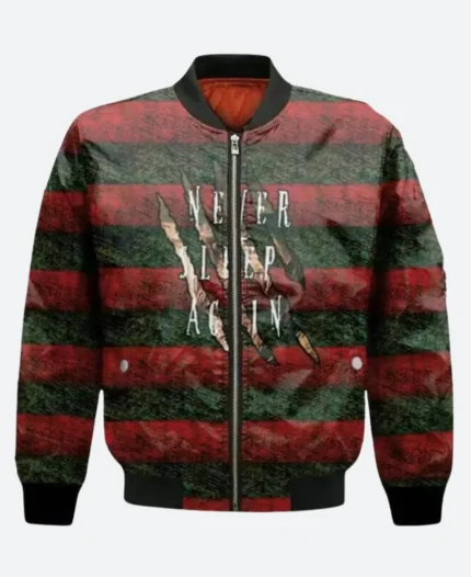 Freddy Krueger Never Sleep Aagain Jacket Front Image