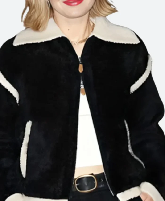 Gigi Hadid Guest in Residence Velvet Jacket