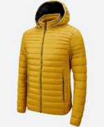 Green and Gold Movie Premiere Craig T. Nelson Puffer Jacket Front Image