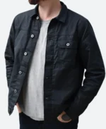 Huckberry X Flint and Tinder Trucker Jacket Black Side Image