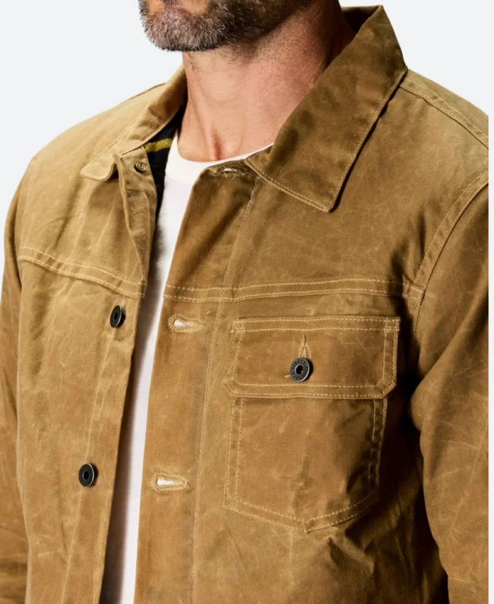 Huckberry X Flint and Tinder Trucker Jacket Close image