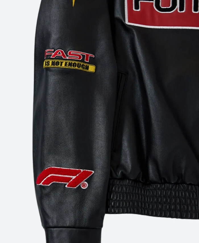 Jeff Hamilton x Formula 1 x PacSun Leather Racing Jacket Sleeves Image