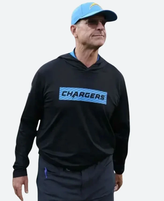 Jim Harbaugh Los Angeles Chargers Hoodie Front Image