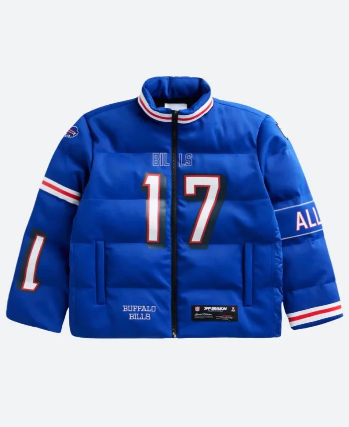 Josh Allen Buffalo Bills Off Season Puffer Jacket Front Image