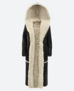 Katie Holmes Shearling Leather Trench Coat Front Image