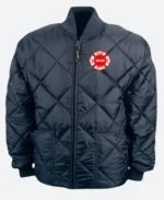 Kelly Severide Fire Squad 3 Chicago Quilted Jacket Front Image