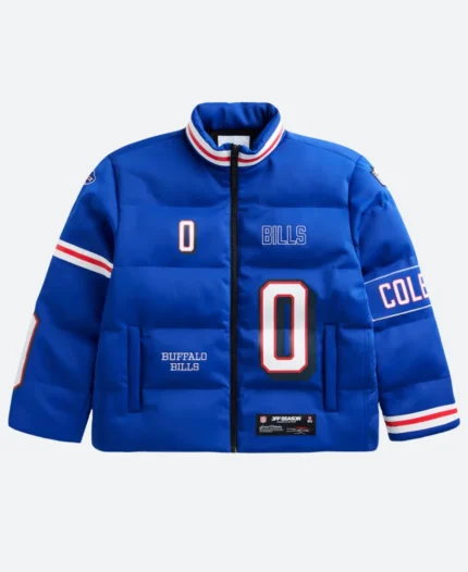 Keon Coleman Buffalo Bills Off Season Puffer Jacket Front Image