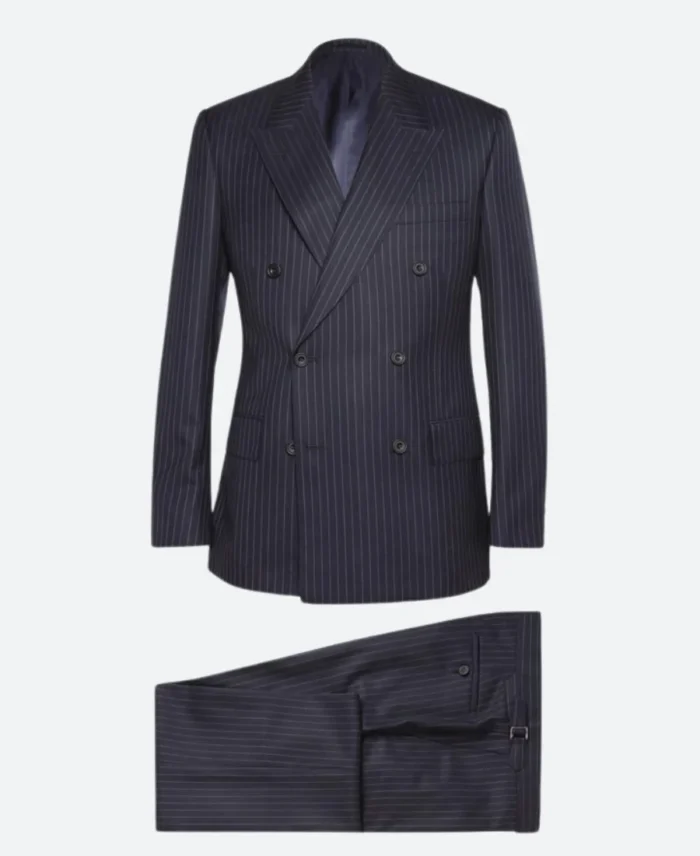 Kingsman The Golden Circle Eggsy Double Breasted Suit Front Image