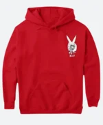 Kozy Red Hoodie Front Image