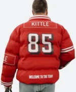 Kyle Juszczyk Red Puffer Jacket