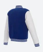 LA Dodgers Two Tone Varsity Jacket Back Image