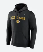 Lakers Black LA Strong Hoodie