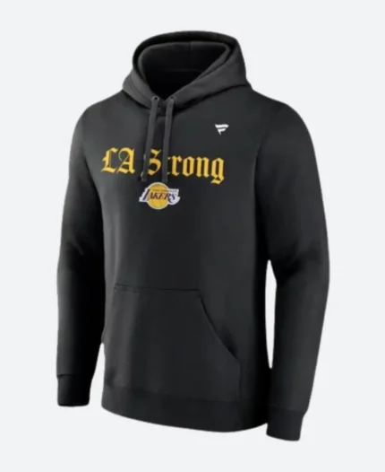 Lakers Black LA Strong Hoodie