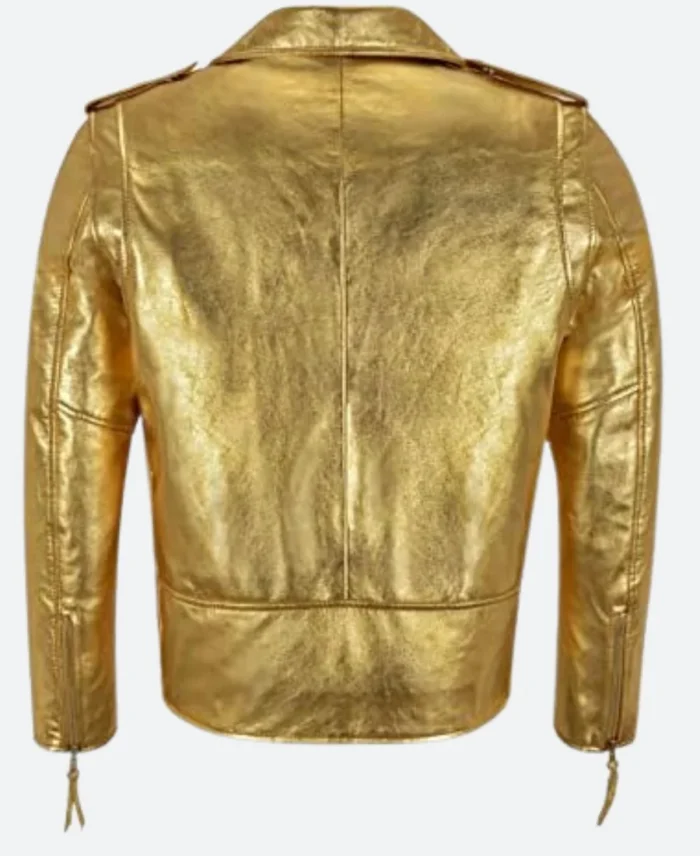 Landman Angela Norris Leather Biker Jacket Back Image