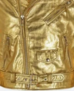 Landman Angela Norris Leather Biker Jacket Close Image