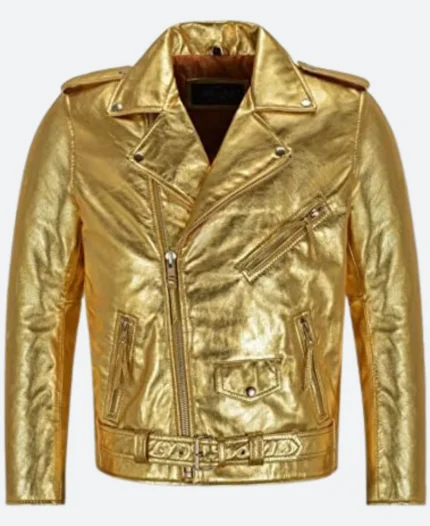 Landman Angela Norris Leather Biker Jacket Front Image