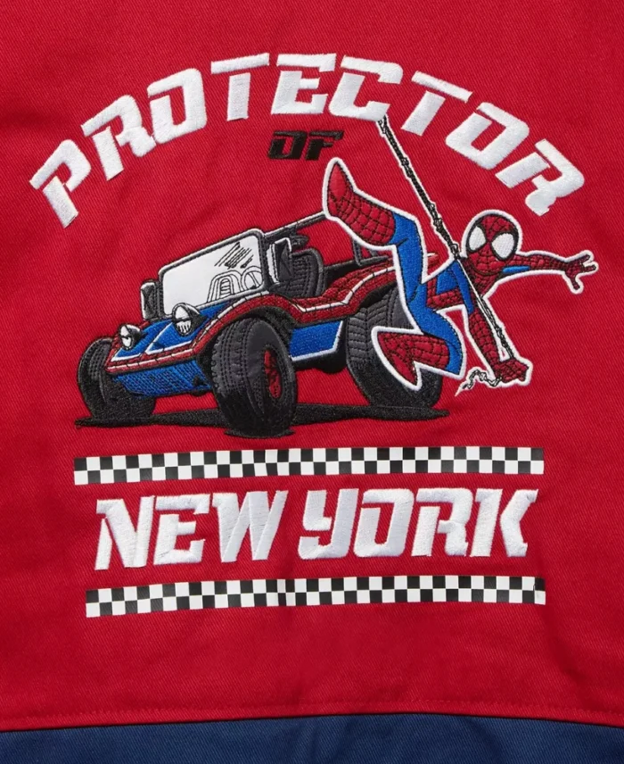 Marvel Spider Man Peter Parker Racing Jacket