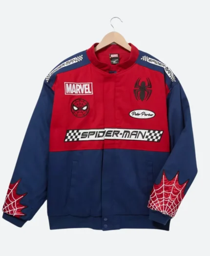 Marvel Spider Man Peter Parker Racing Jacket Front Image