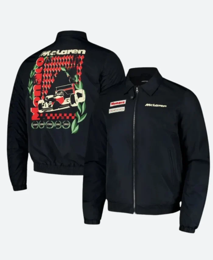 McLaren Monaco Grand Prix Heritage Jacket Front & Back Image