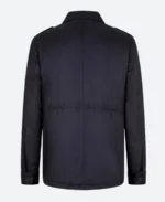 Navy Blue Field Jacket Back image