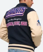 New York Giants Varsity Jacket Back Image