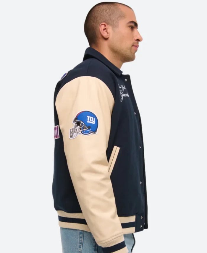 New York Giants Varsity Jacket Shoulder Image