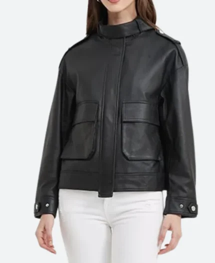 Nobody Wants This Morgan Leather Jacket Front Image