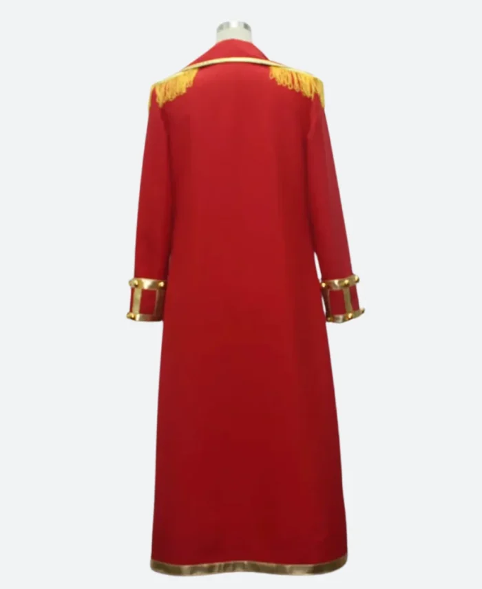 One Piece Captain Luffy Trench Coat Style 01 Back Image