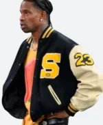 Paris Olympic 2024 Travis Scott Varsity Jacket Side Image