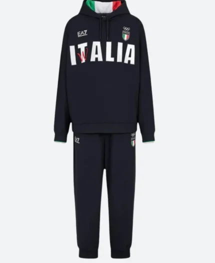 Paris Olympics 2024 Italia Team Tracksuit Front Image