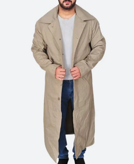 Peaky Blinders Inspector Chester Campbell Trench Coat Front Image