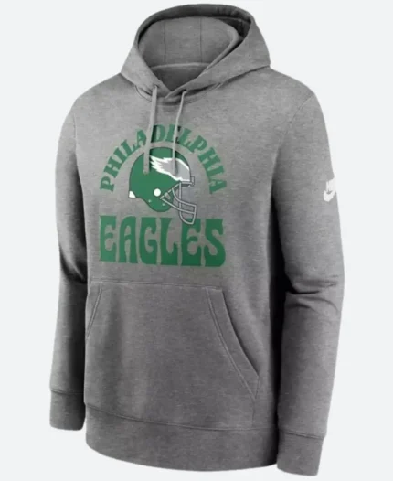 Philadelphia Eagles Grey Logo Pullover Hoodie