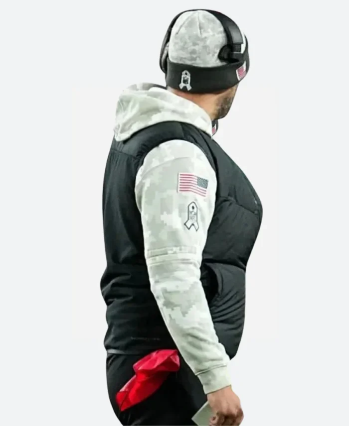 Philadelphia Eagles Nick Sirianni Puffer Vest Side Arm Image