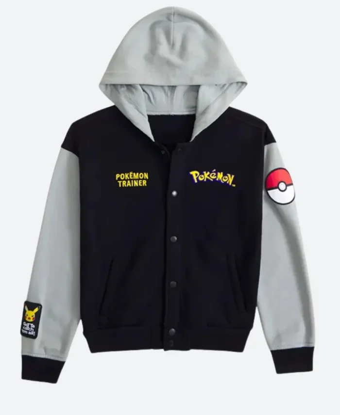 Pokemon Trainer Bomber Jacket Front Image