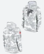 Salute To Service Atlanta Falcons Camo Hoodie Front & Back Image