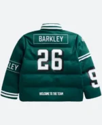 Saquon Barkley Philadelphia Eagles Off Season Puffer Jacket Back Image