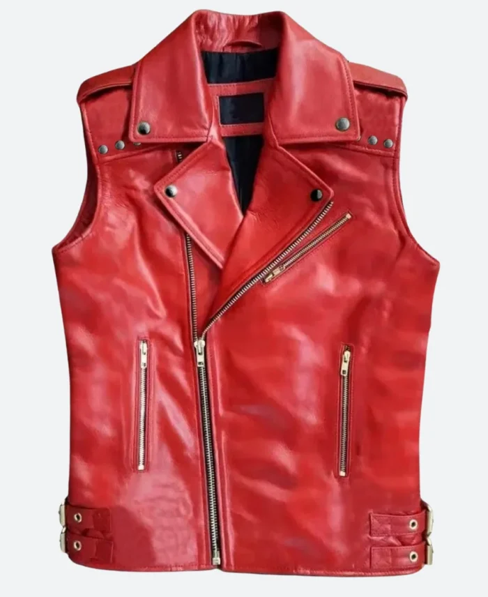 Shinsuke Nakamura WWE Leather Vest Front Image