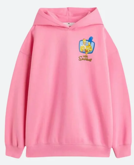 Simpson Pink Pullover Hoodie Front Image