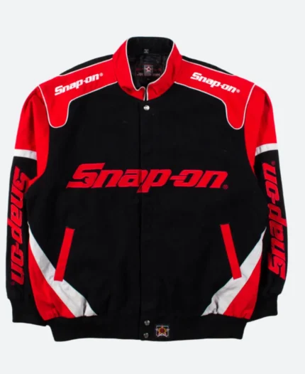 Snap On Black & Red Racing Jacket Front Image