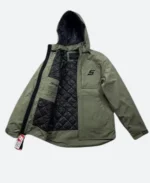 Snap On Zipper Hooded Jacket Inner Image