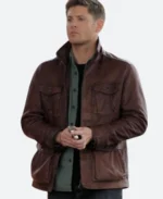 Supernatural S7 Dean Winchester Leather Jacket ACtor Image