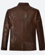 Supernatural S7 Dean Winchester Leather Jacket Back Image