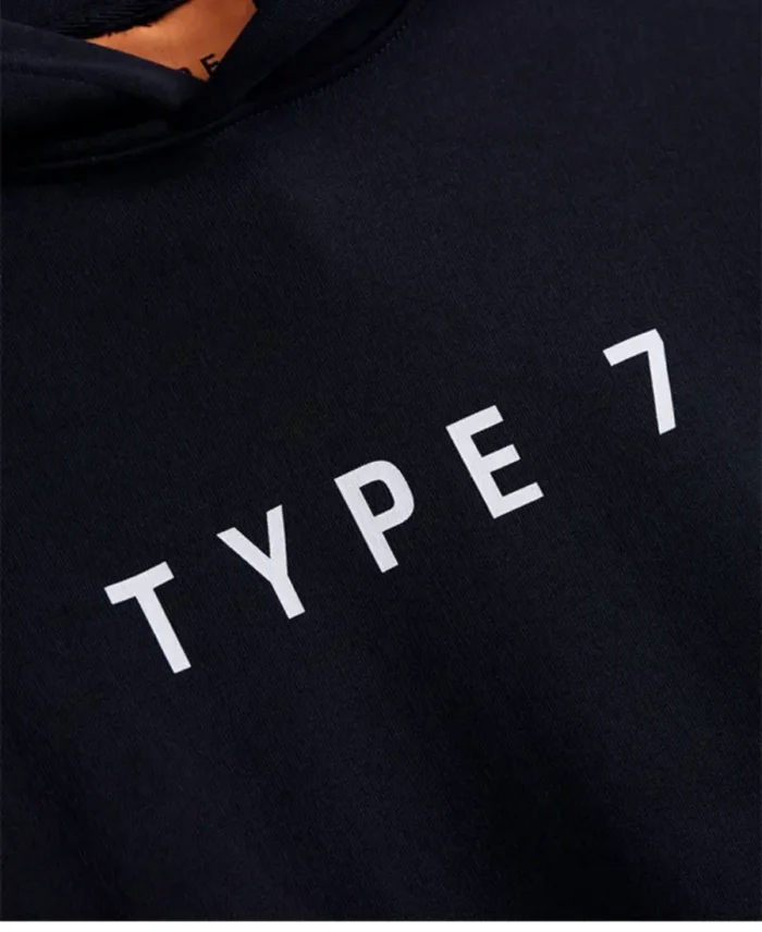 TYPE 7 Pullover Hoodie Black Zoom Image