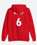 Ted Lasso Roy Kent Hoodie Red Back Image