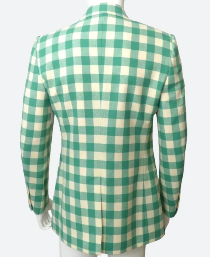 The Voice John Legend Green Plaid Blazer Back Image