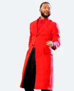 The Voice John Legend Red Coat Front Image 2