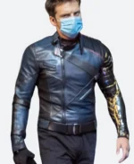 Thunderbolts Bucky Barnes Leather Jacket Front Image