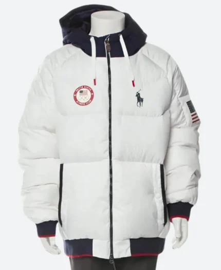 USA Olympic Gus Kenworthy Puffer Jacket Front Image