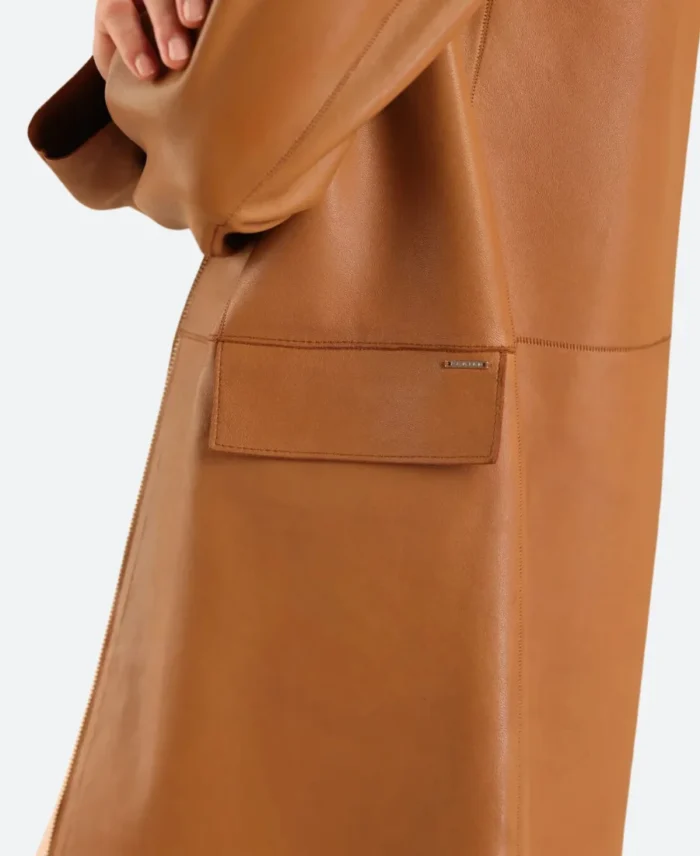 Virgin River S06 Melinda Monroe Leather Trench Coat Zoom Image